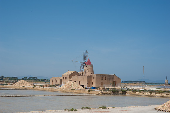 Salt pans at Mozia, Italy