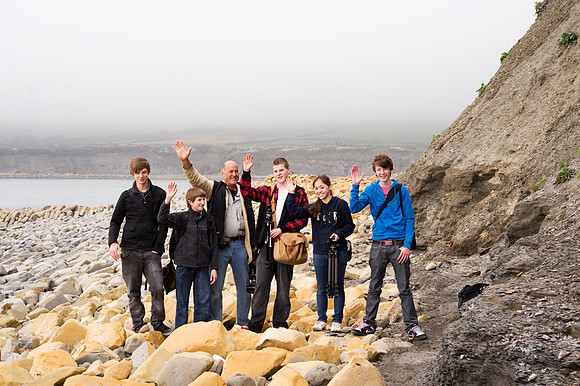 Take a View youth winners with Charlie Waite