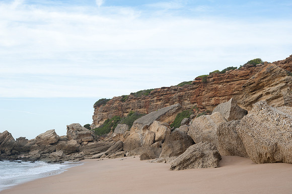 Oyster beds at Playa del Puerco