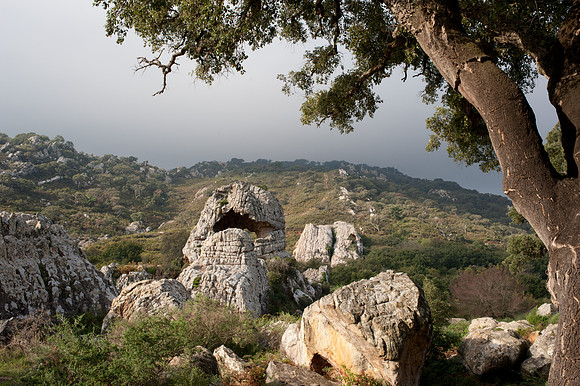 Devil's Eye rock, Near Puerto de Ojen_