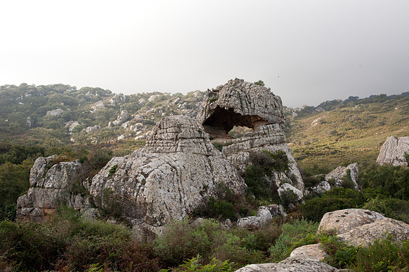 Devil's Eye rock, Near Puerto de Ojen_