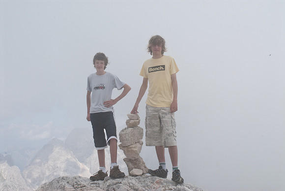 Oliver and Gerry on the summit of Prisank