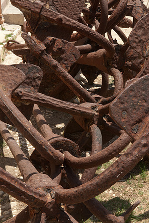 Anchors at Scopello tonnara