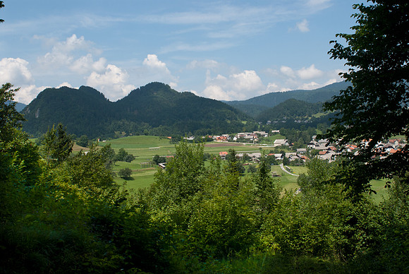 view from Poglejska Cerkev